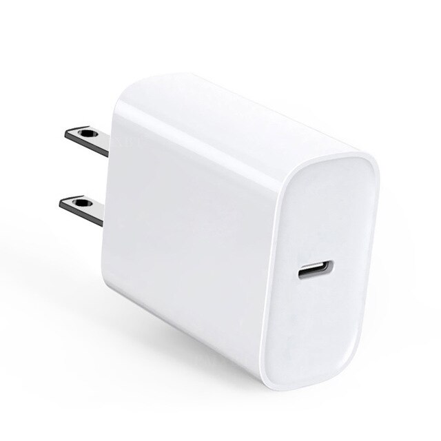 per il iPhone 11 pro XR XS Max PD Cavo del Caricatore 18W applique Da Parete Caricabatterie Rapido USB C Adattatore Di Alimentazione di Tipo C UE STATI UNITI REGNO UNITO AU Spina USB C a C Cavo: solo US adattatore