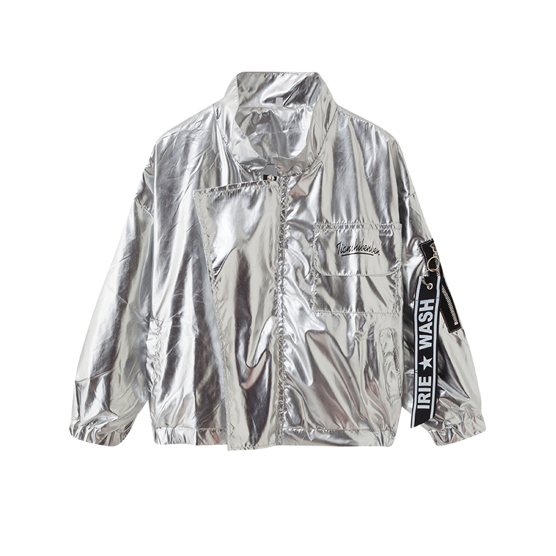 Jazz Dance Kostüme Jungen Silber Hip Hop Street Dance Praxis Tragen Kinder Bühne Rave Outfit Druck Leistung Kleidung DC3113