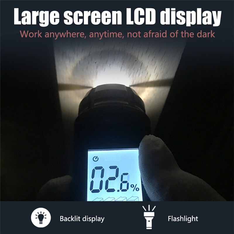 0-99.9% Two Pins Digital Wood Moisture Meter Wood Humidity Tester Hygrometer Timber Damp Detector Tool Analysis Instruments