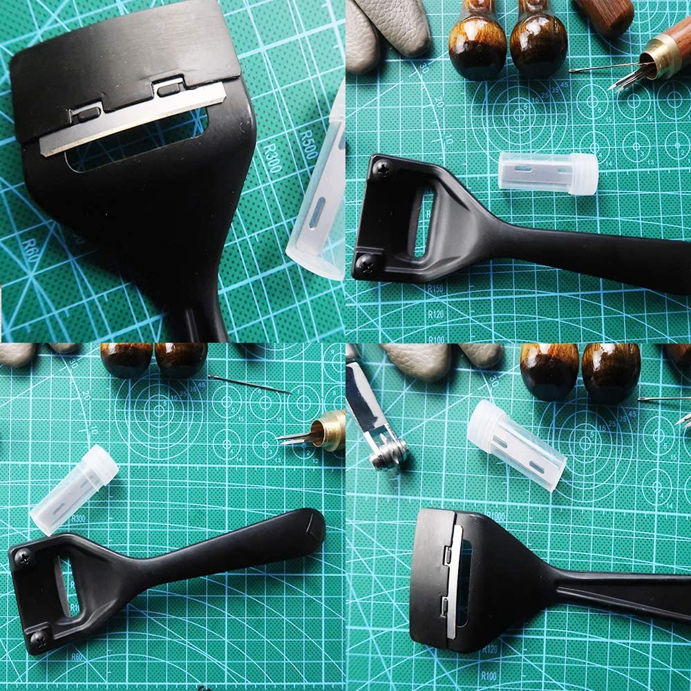 Metalen Leer Skiver Sharp Skiver Lederen Werkinstrument Voor Leer Craft Diy Leer Maken Dunner