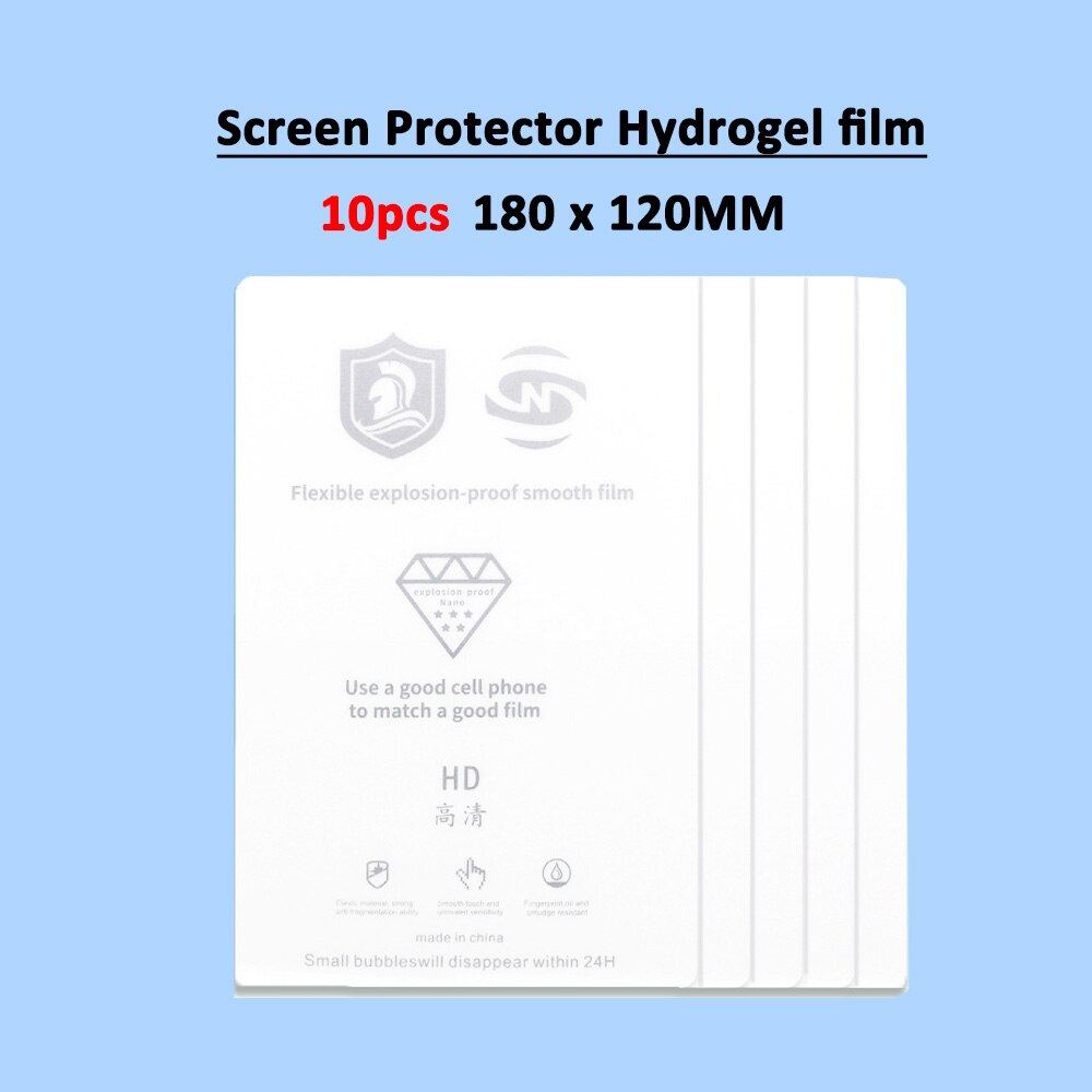 10Pcs TPU Soft Self-Healing Film Phone Screen Protector Flexible Hydrogel Sheet For Hydraulic Movies Cutting Machine Plotter