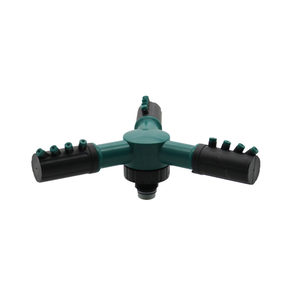 Garden Sprinklers Rotary Automatic Water Sprayer 3 Nozzle Pipe Watering Lawn Irrigation System Sprinkler 20 Pcs