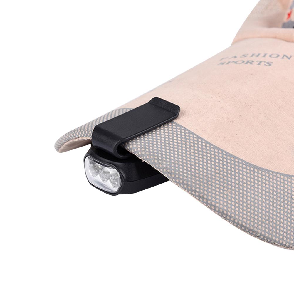 Casquette de pêche en plein air avec lumière Led, chapeau avec Clip, lumière de tête, Baseball, lampe de poche, Camping