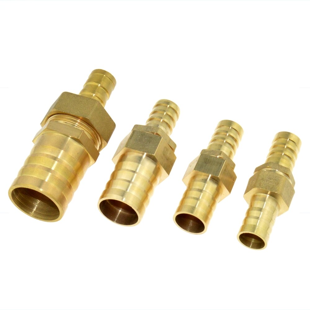 Brass Fitting 16mm Hose Barb to 19mm 25mm 32mm OD Hose Gas Coupler Connector Raccord Barb Reducer Copper Pipe Air Tube Adapter