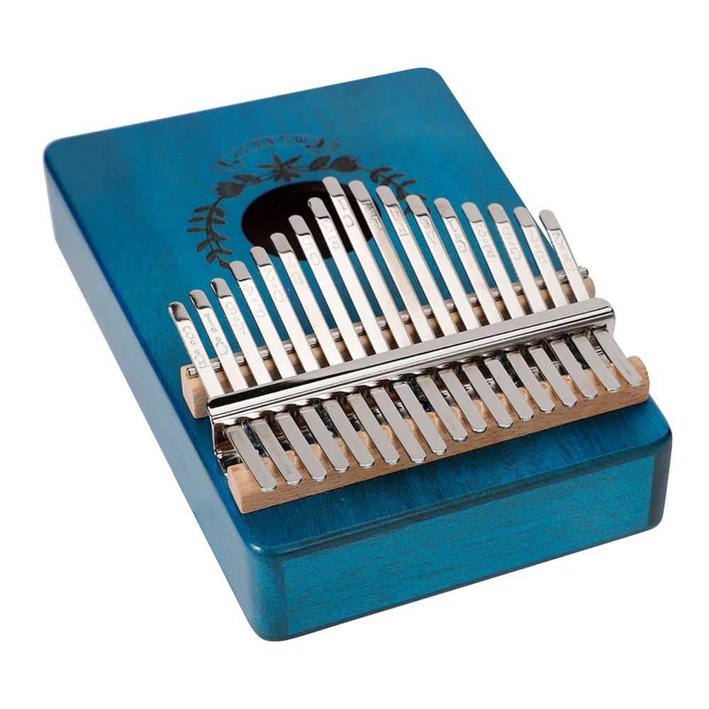 17 Key Thumb Piano Mahogany Musical Instruments