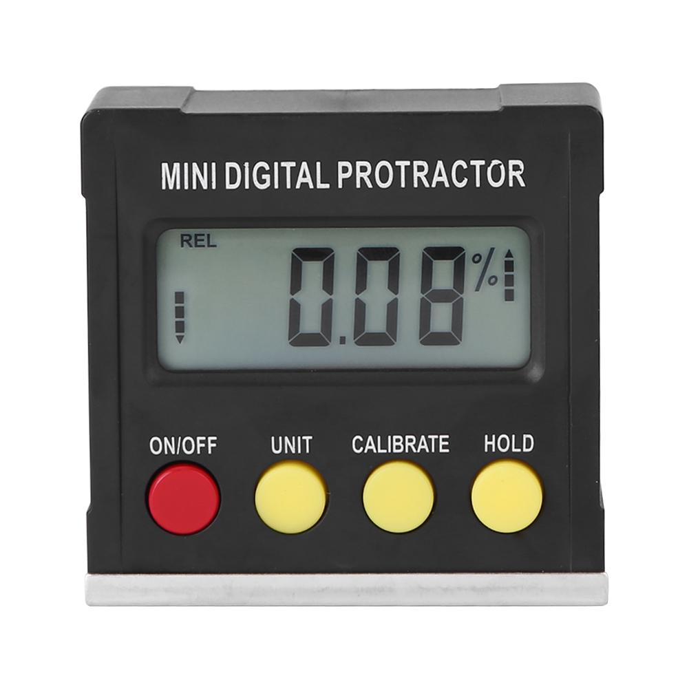 Digital Display Angle Meter Protractor Inclinometer Magnetic Angle Level Gauge Measuring Mask Has Magnetic Adsorption Function