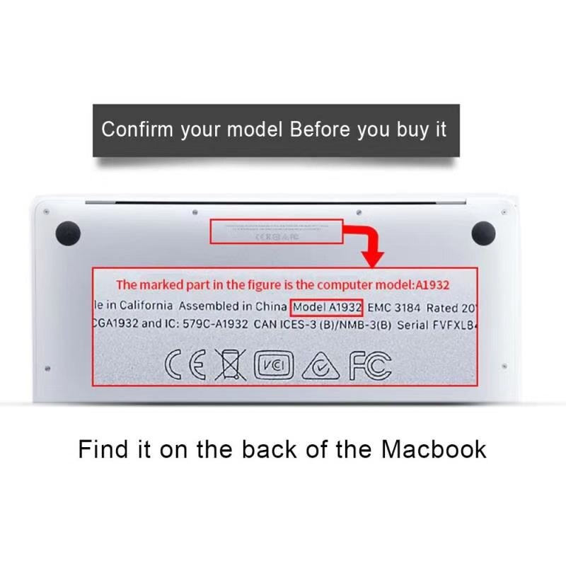 Pellicola per computer portatile per Mela Macbook aria 13 "A2337 (M1) 2020 /aria 13" A1932 /A2179 tocco ID pellicola protettiva antipolvere a copertura totale
