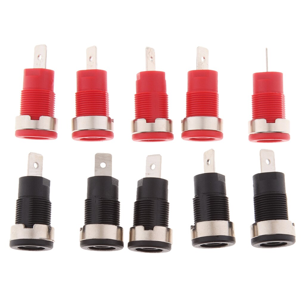 10 stück 4mm Banana Jack Panel Mount Binding Post Buchse Terminal Stecker 1000V 32A