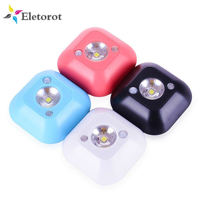 Mini Wireless Infrared Motion Sensor Night Light AAA Battery Powered Porch Magnetic Lamp Wall Emergency Wardrobe Cabinet Light