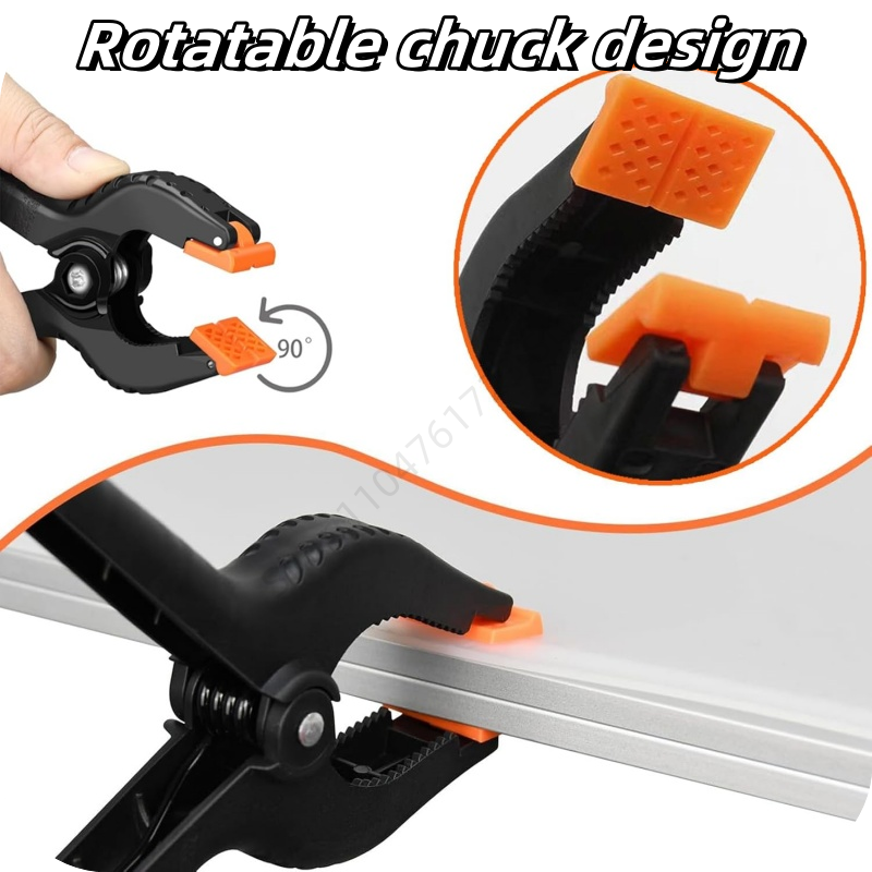 1-20 st 2 tums justerbara träbearbetningsklämmor i plast i nylon, träbearbetningsverktyg, fjäderklämma, snickarklämmor, outillage menuiserie