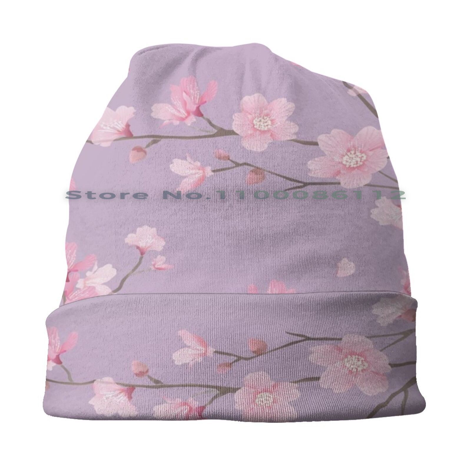 Cherry Blossom-Pastel Purple Bucket Hat Sun Cap Cherry Blossom Tree Japanese Cherry Blossom Sakura Flower The Cherry Tree