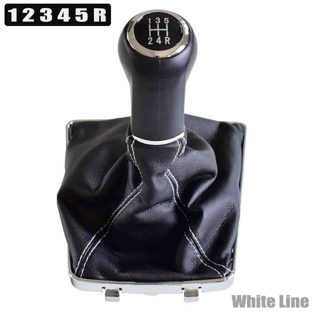 For OPEL ASTRA III H 1.6 VAUXHALL 2004 2005 2006 2007 Car Styling Gear Shift Knob Lever Gaiter Boot Cover Case: 5-R White