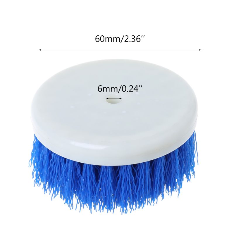 60 Mm Boor Aangedreven Scrub Boor Borstelkop Voor Cleaning Keramische Douche Bad Tapijt