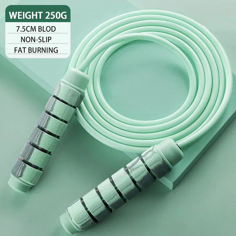 Dragende Draagbare Rope Skipping Fitness En Bodybuilding Aërobe Oefening Indoor Mute Body Vormgeven Springtouw: PVC-GREEN
