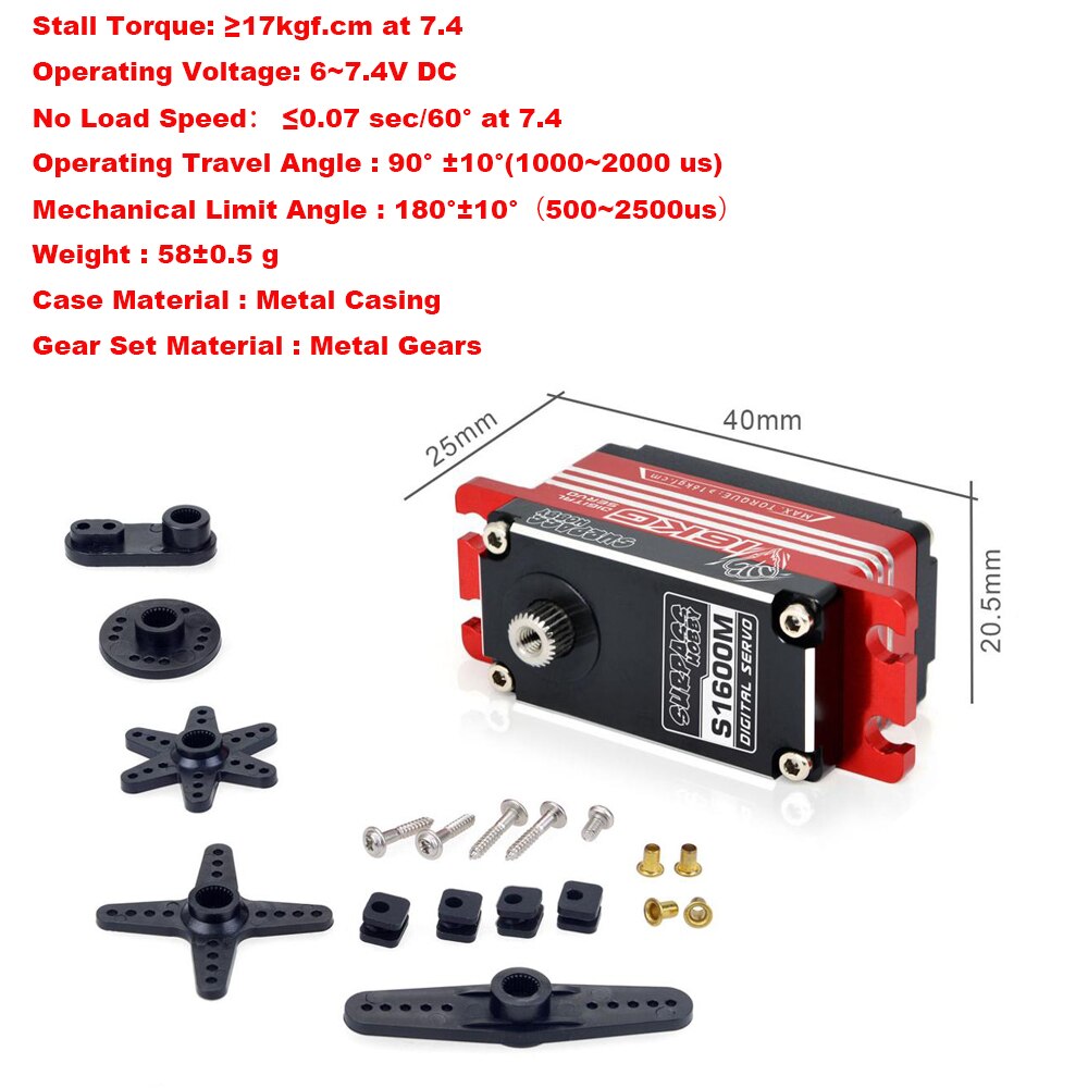 SURPASS HOBBY servo 9g 17g 25g 6kg 9kg 15kg 16kg 20kg 24kg 25kg 30kg Digital Servo for 1/18 1/16 1/12 1/10 1/8 1/7 1/5 rc car