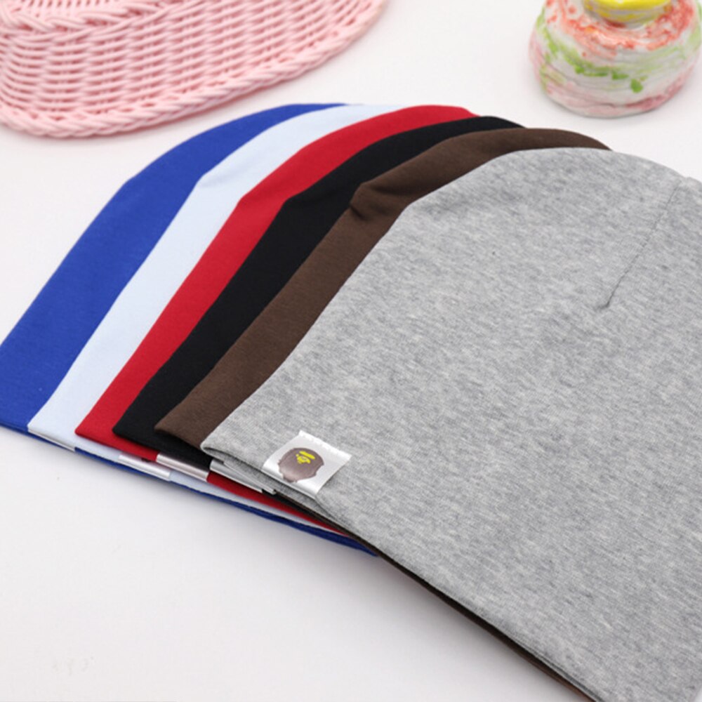 Hat Novelty Hip Hop Baby Street Dance Cotton Spring Autumn Scarf Boys And Girls Solid Color Children Warm Winter Cap