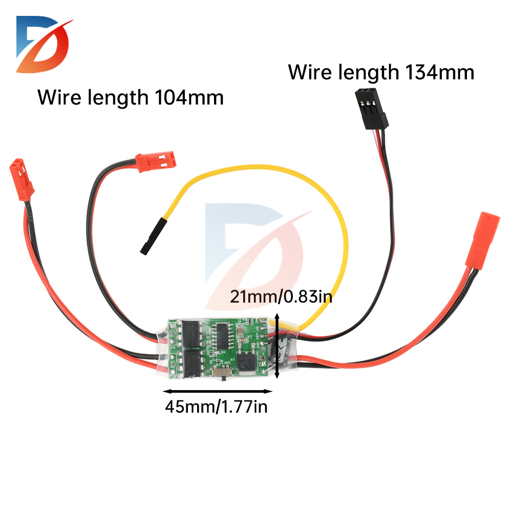 Brushed ESC module dual bidirectional ESC brushed ESC speed controller 2S 3S lithium battery 5A FOR model ship tank RC model