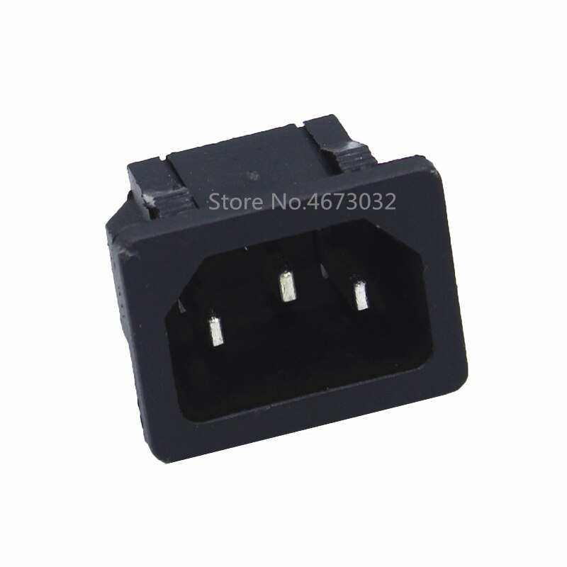 1 stk 250 vak 3 pin iec 320 c14 inngangskontakt plugg stikkontakt med rød lampe vippebryter 10a sikring holder stikkontakt: Lavendel