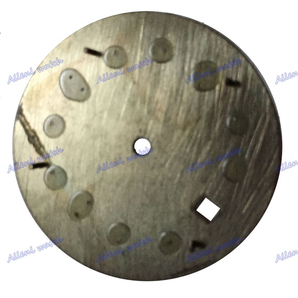 30.5mm Sterile Black Watch Dial Watch Face with date window Fit for 8205/8215 Mingzhu DG2813/3804 automatic movement