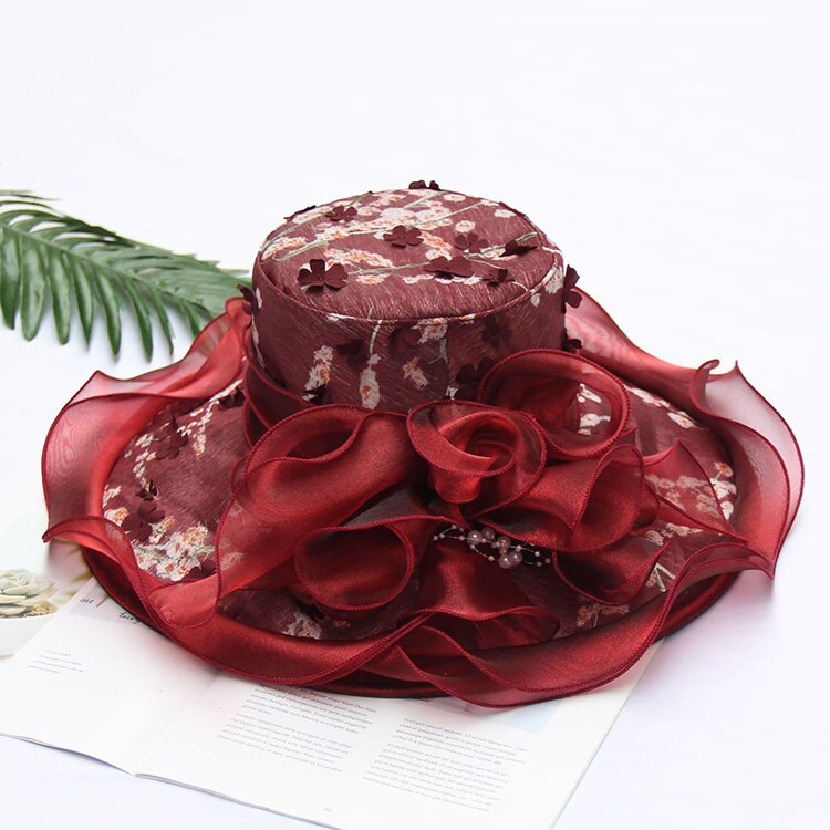 Sorte bryllup hatte til brude fascinators aften hatte kvinder formelt hår bryllup tilbehør 6 farver brude: Rød
