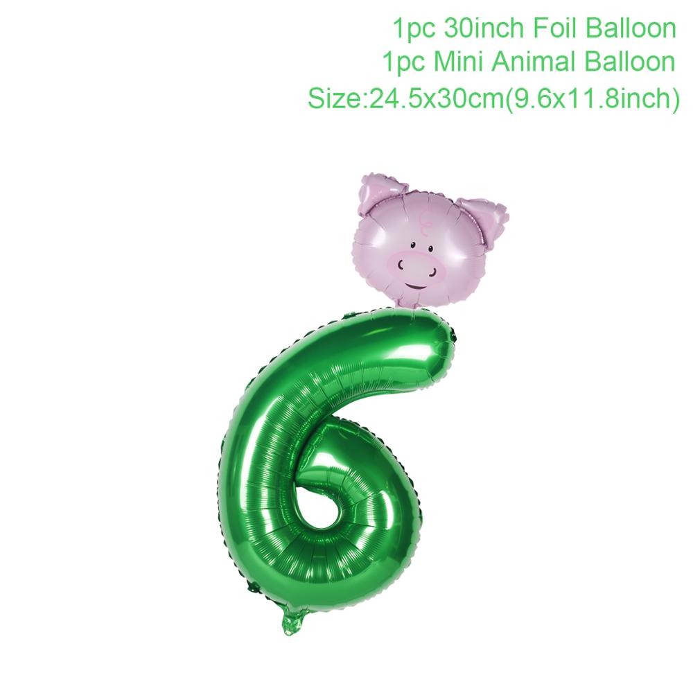Woodland Animals Balloons Foil Ballon Zebra Lion Balloon Happy Birthday Party Decor Kids Safari Jungle Party Grenn Forest Balon