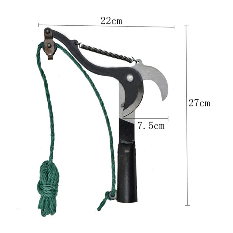 High-Altitude Extension Lopper Pruning Shears with Nylon Rope Carbon Steel Branch Pulley Garden Tree Trimming Tools