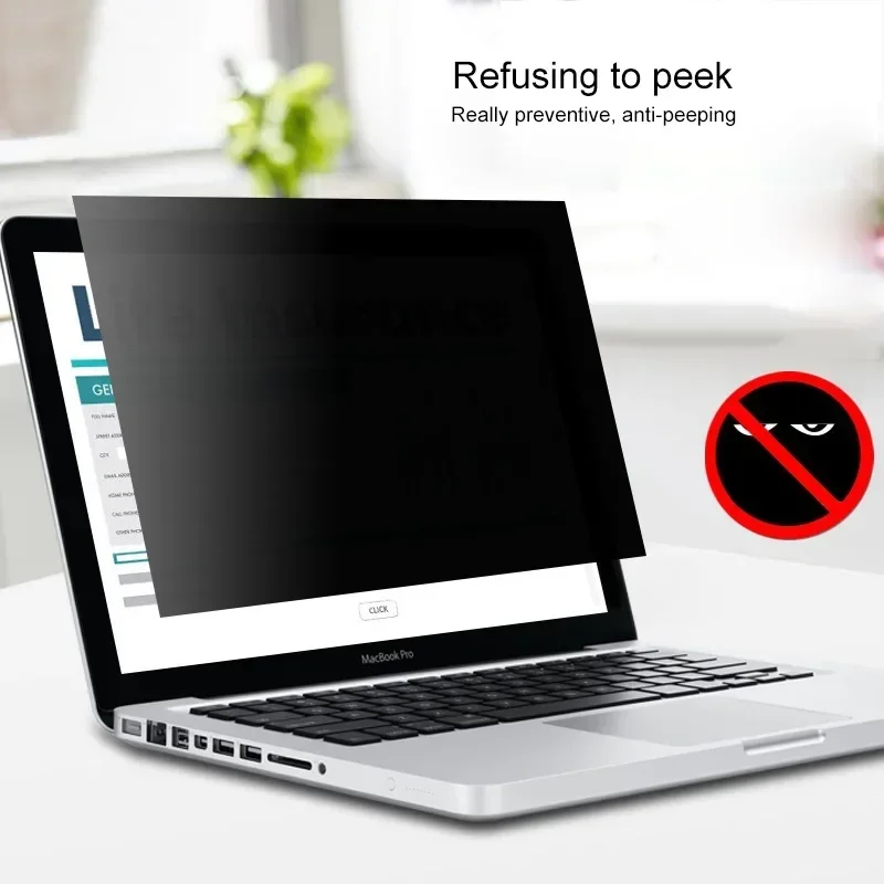 Anti-peeping Screen Protector For Laptop 14 15.6 16 17 inch Macbook Air Pro 13 Computer Anti-spy PET Matte Film Privacy Filter: Turquoise