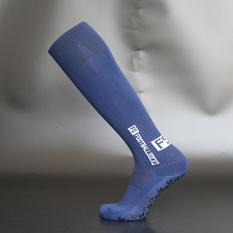 Voetbal Sokken Ronde Siliconen Zuignap Grip Anti Slip Voetbal Sokken Sport Mannen Vrouwen Training Sokken Calcetines Deportivos: Navy Blue