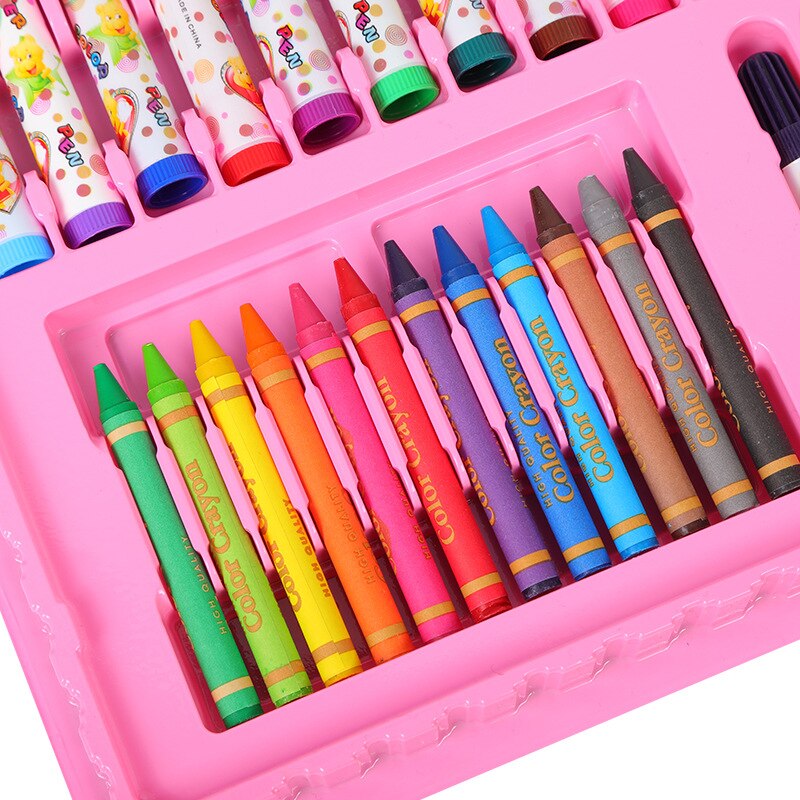 86Pcs Kids Art Set Children Drawing Set Water Color Pen Crayon Oil Pastel Painting Drawing Tool Art Supplies Stationery Set