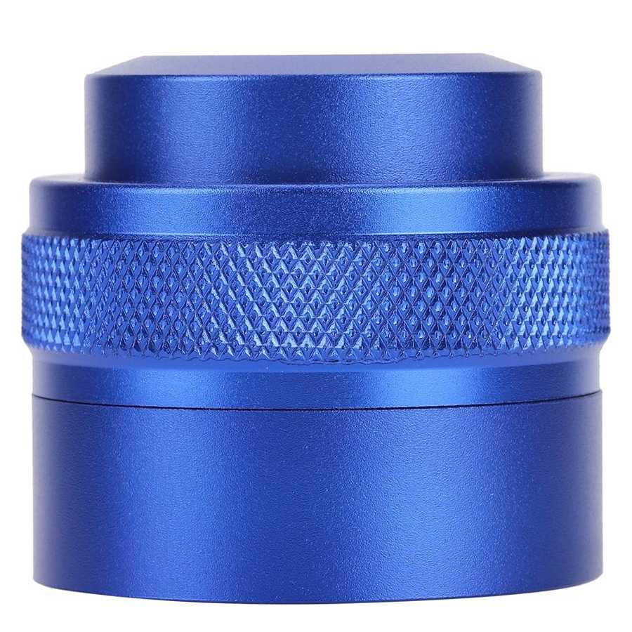 Stainless Steel Coffee Tamper 51mm Reusable Stainless Steel Coffee Distributor Tamping Tools Coffee Accessory: Blue