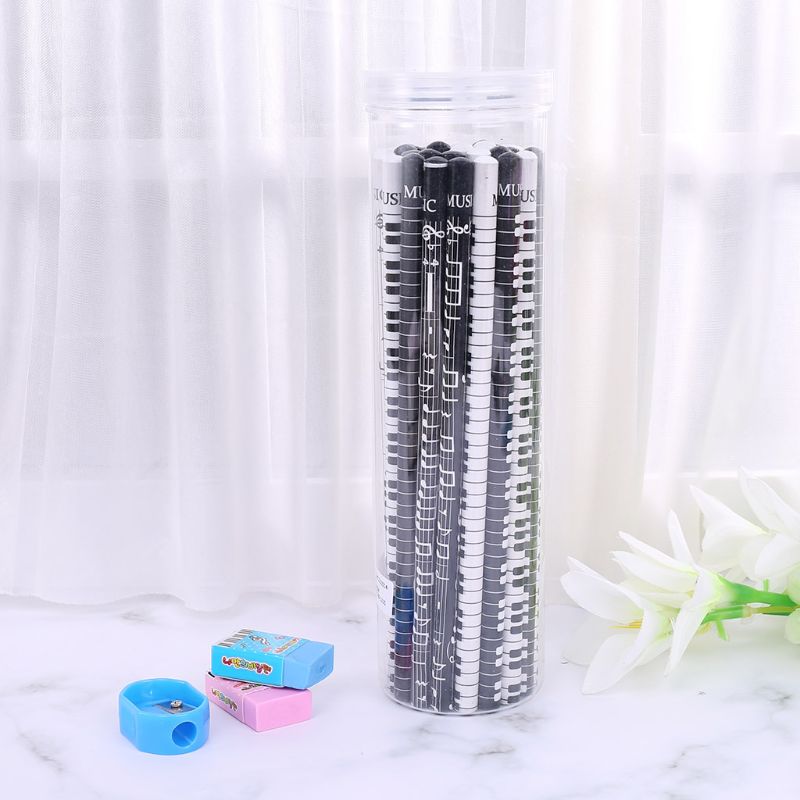 36pcs Musical Note Pencil Pen 2B Standard Piano Notes Writing Drawing Stationery