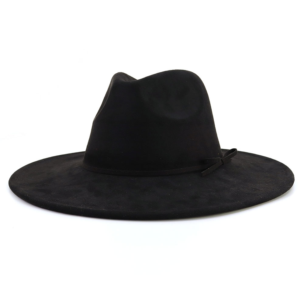 Ruskinds fedora hat med tilbehør i samme farve, dråbeformet top, bred skyggehat til mænd og kvinder, panamahat, chapeau homme, sombrero: Koralrød