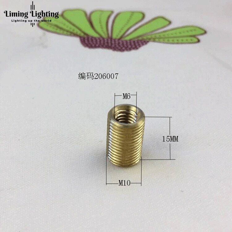 M6 Zu M10, M8 Zu M10, m10 Zu M14 Gewinde Hohl Rohr Adapter Innen Außen Gewinde Koppler Förderer Adapter: Gelb