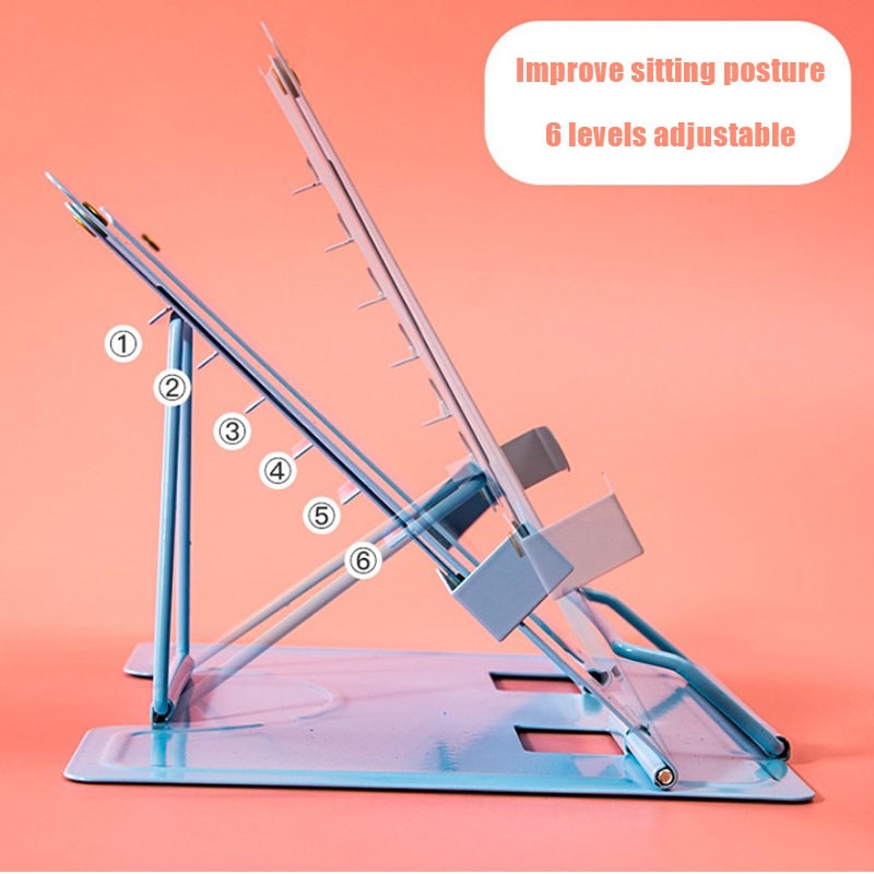 Adjustable Portable Metal Adjustable Reading Book Holder Support Document Shelf Bookstand Tablet Music Score Recipe Stand