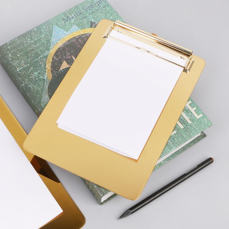 Metal Clipboard Writing Pad File Folders Document Holder Desk Storage School Office Stationery Supply 3 Sizes