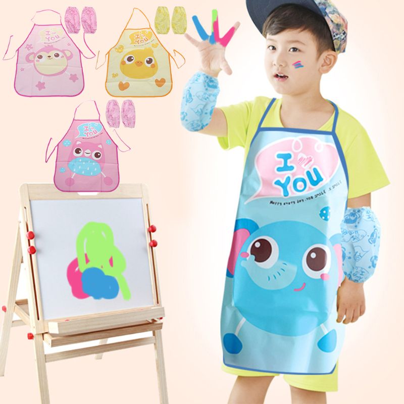 Bata De Pintura Impermeable Para Niños De 7 A 12 Años Con Mangas Y Capucha – Protección Total Para Arte, Cocina Y Manualidades
