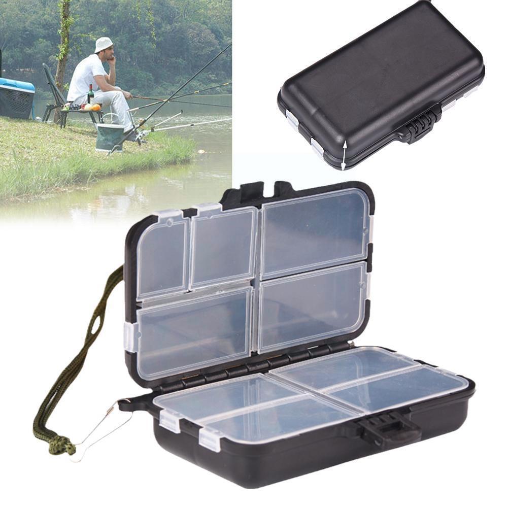 Removable Bait Storage Box Plastic 9 Grid Multi-purpose Outdoor Box Fishing Waterproof Gear Parts Box Gear Accessory Fishin W9R2
