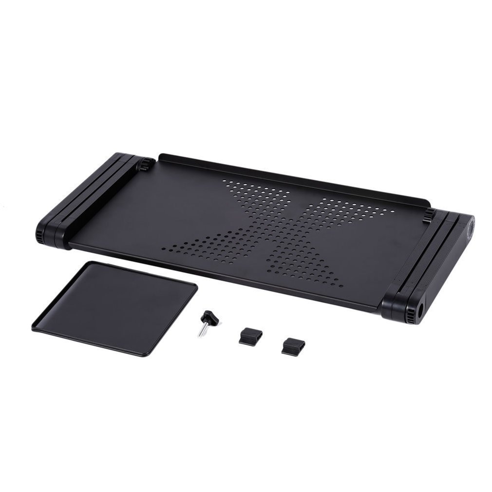 Soporte de mesa plegable para portátil, ergonómico, ajustable y multifunción, soporte de cama, bandeja para PC, portátil, escritorio plegable con Mouse Board