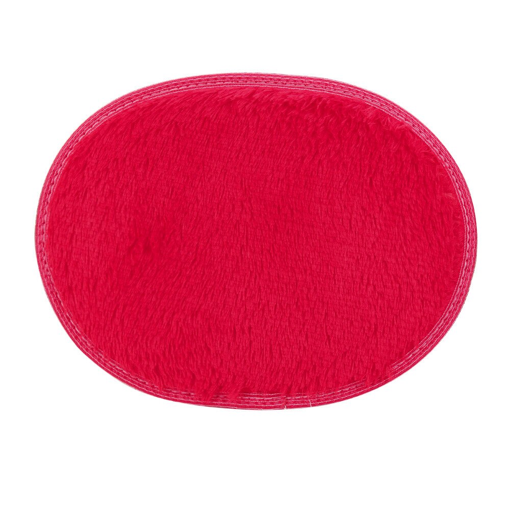 30*40Cm Anti-Skid Pluizige Shaggy Gebied Tapijt Thuis Slaapkamer Badkamer Vloer Deur Mat: Red 