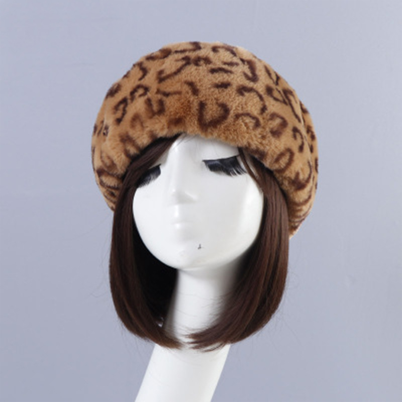 Femmes hiver fausse fourrure plus casquette russe pour les filles de épais moelleux vide haut russe casquette automne oreillette en plein air Ski chapeaux: 3