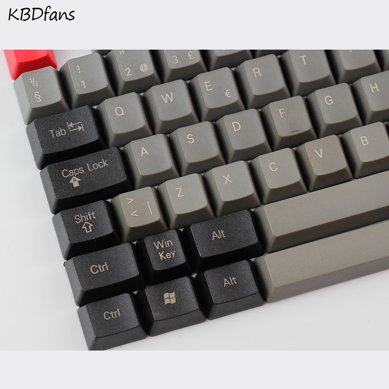 top printed pbt keycaps Nordic layout iso oem profile for usb gaming mechanical keyboard