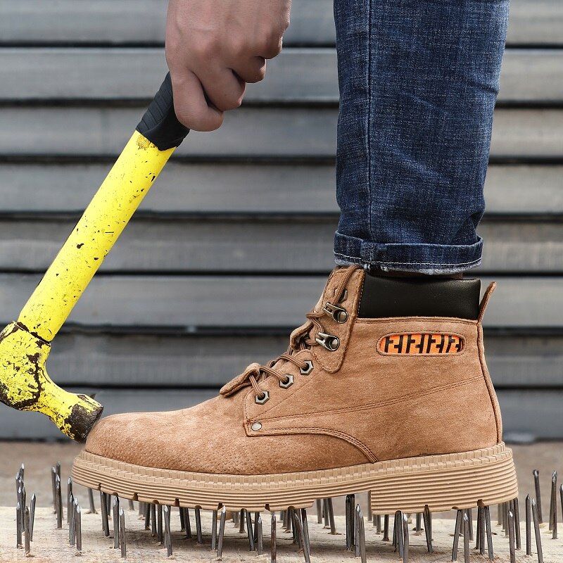 Work Safety Shoes Men For Martin Boots Indestructible Winter Boots Safety Steel Toe Shoes Male Security Boots
