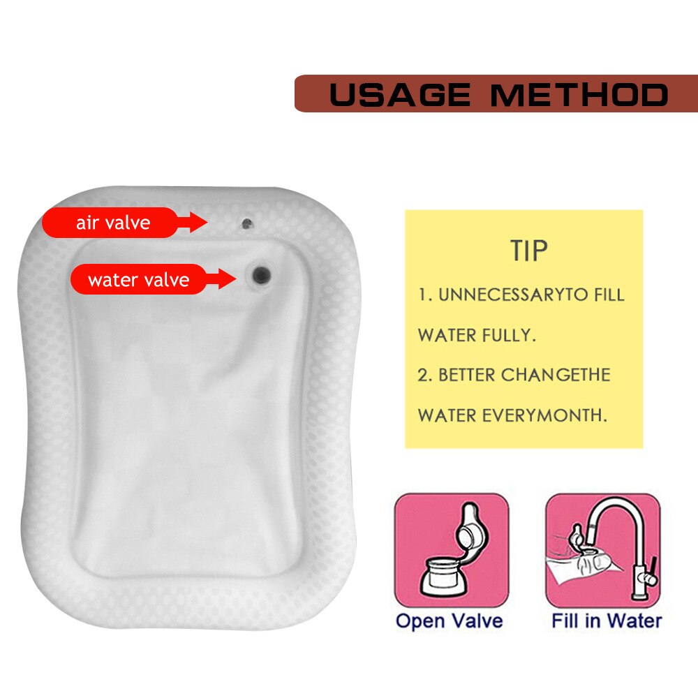 Geometry Graphics Water Cushion Black and White Plaid Water Cushion