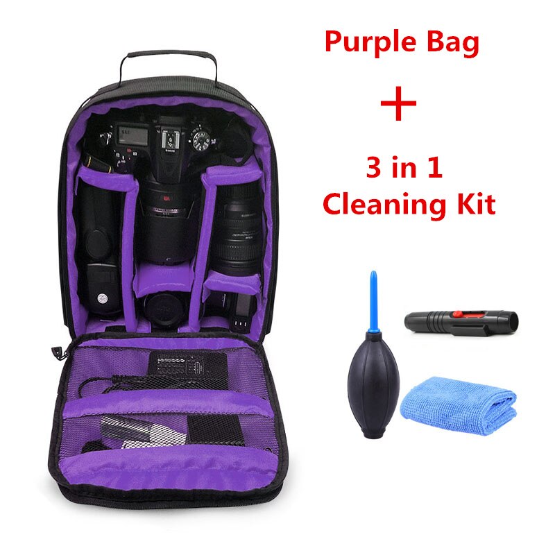 Kit de limpieza 3 en 1, mochila impermeable para cámara, funda para Canon EOS 1100D 760D 750D 700D 600D 1300D 1200D 650D 550D 60D 70D