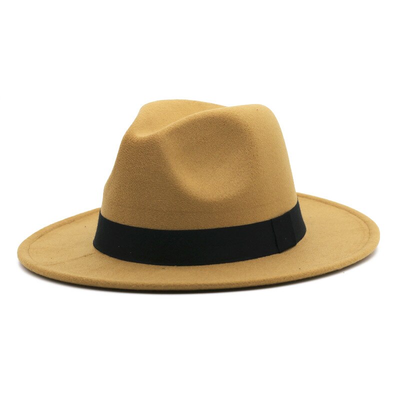 Muts Fedora Hoed Meer Blauw Lente Kleur Jazz Kerk Hoed Unisex Blauw Hip-Hop Wilde Fedora Hoed шляпа Женская: 12