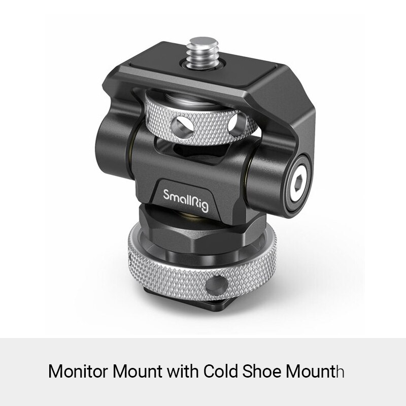 SmallRig – support de moniteur pivotant et inclinable, avec support pour chaussure froide, pour SmallHD/Atomos/Blackmagic Monitor/support d&#39;écran-2905: With Cold Shoe