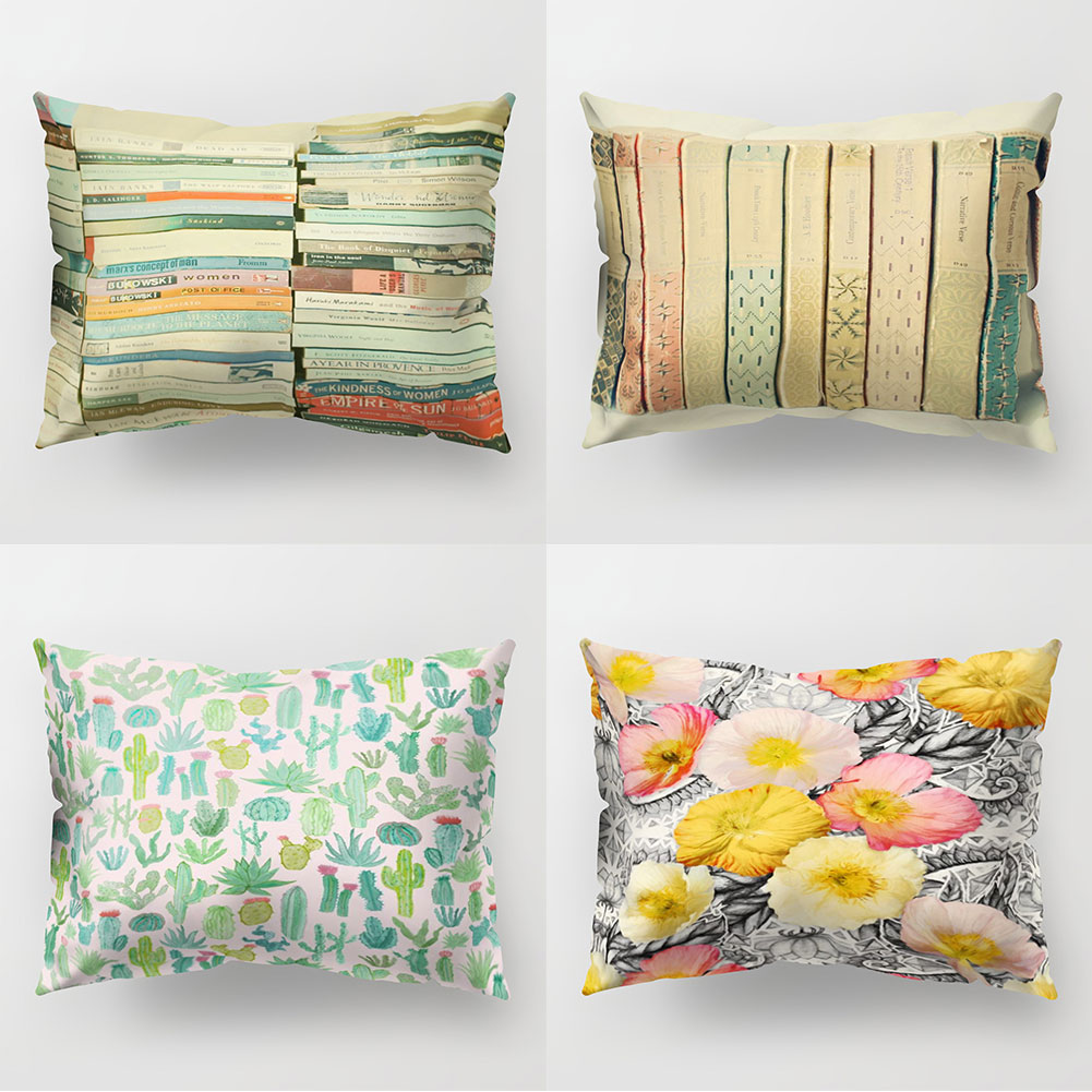 50cm*30cm kat blomst fugl himmel blad kamera pude hjemme stol sofa indretning håndvaskbar ingen lugt letvægts pude
