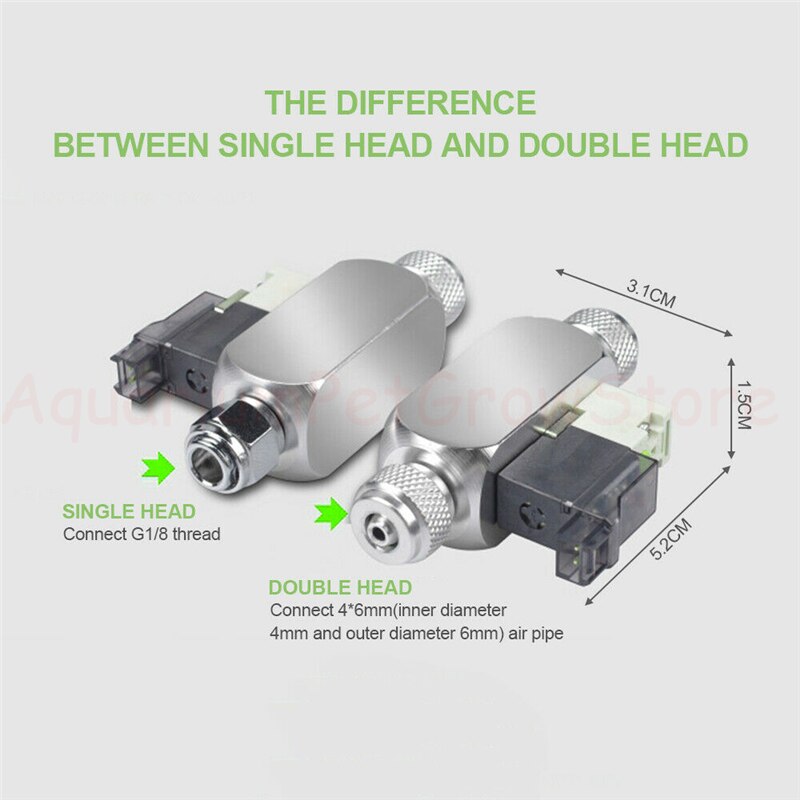 Dc 12v output solenoid akvarium  co2 system regulator elektrisk magnetisk fiskeanlæg tank  co2 trykreducerende ventil cylinder