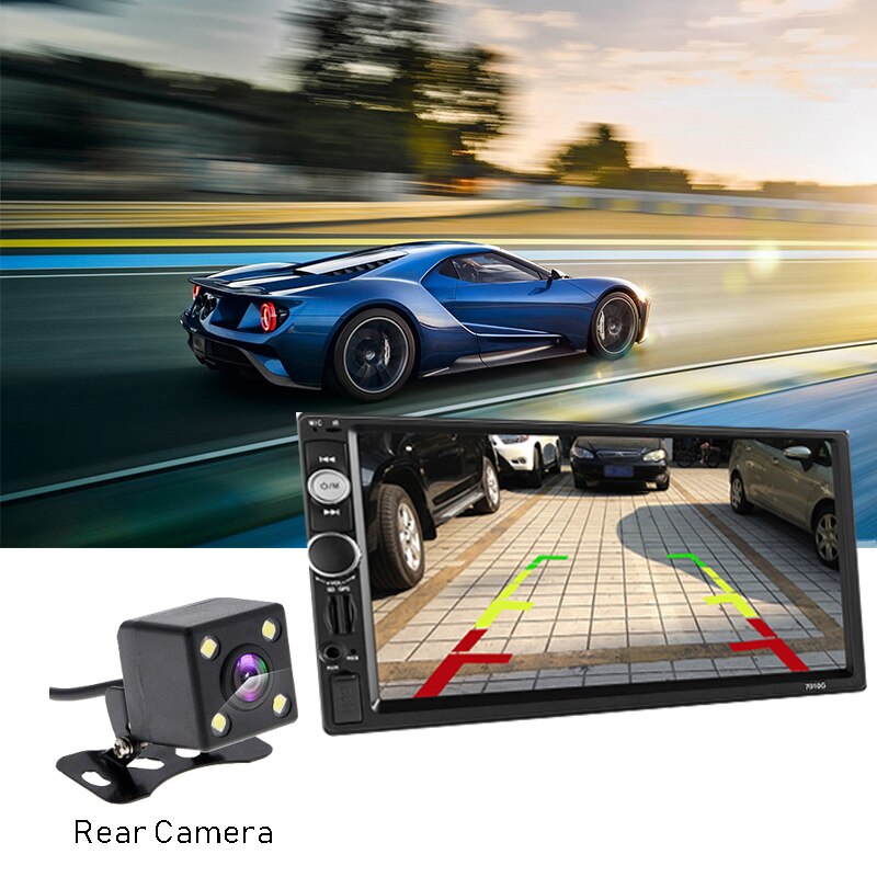 2 Din Car Radio Double Din Car Stereo Autoradio 7" HD Multimedia Player Touch Screen Auto Audio Car Stereo Bluetooth FM 1 Din