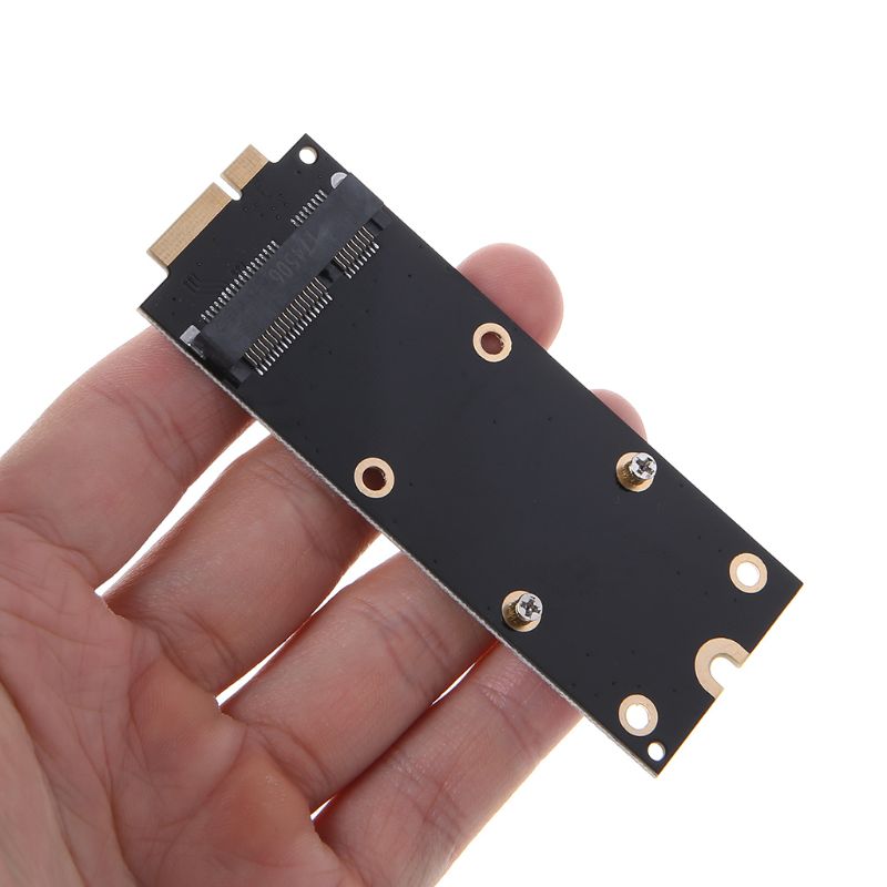 Mini msata 7+17 pin msata ssd til macbook pro retina  mc976 a1425 a1398 a1418 a1419 harddisk adapter kort whosale